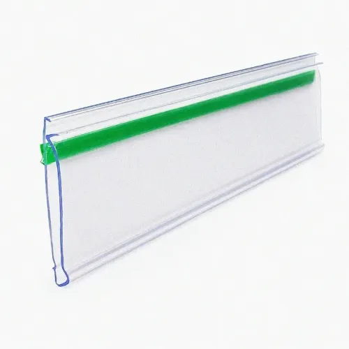 Perfil porta etiqueta para gôndolas 40 mm x 1 mt com fita dupla face