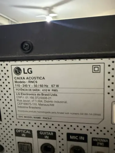 Caixa de som LG RNC 9