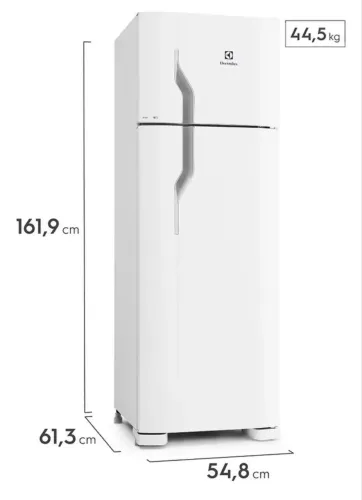 Geladeira Electrolux Cycle Defrost 260L Super Freezer Duplex Branca DC35A