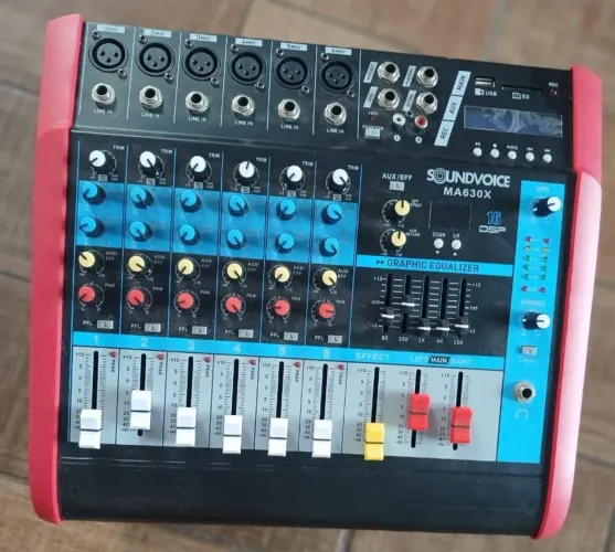 Mesa de som SoundVoice MA630X para peças e reparos!