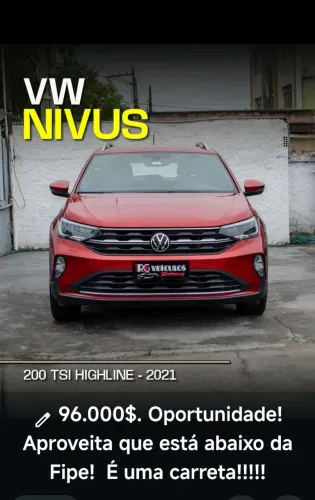 Volkswagen Nivus Highline 1.0 200 TSI Flex AUT 2021