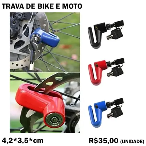 Trava de Bike e Moto