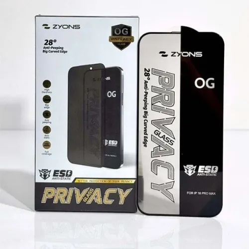 Película Anti Espionagem Fosca de Vidro Temperado, Antirrisco para iPhone 17 Pro/Max