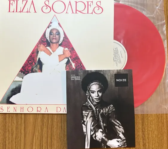 Elza Soares Senhora da Terra vinil lp vermelho noize com revista