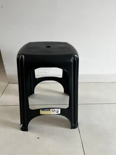 02 Banquetas Preta Tramontina Basic Niterói