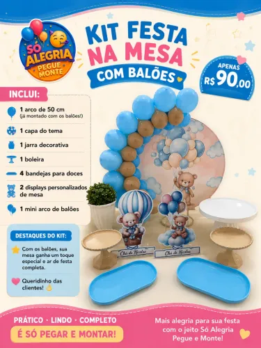 Kit Festa na mesa
