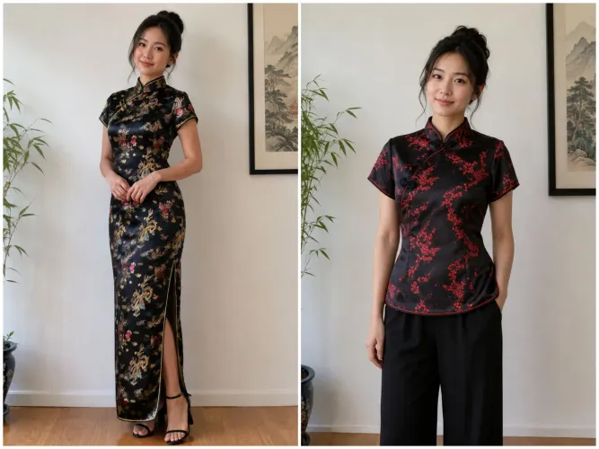 Kit Vestido e Blusa Oriental
