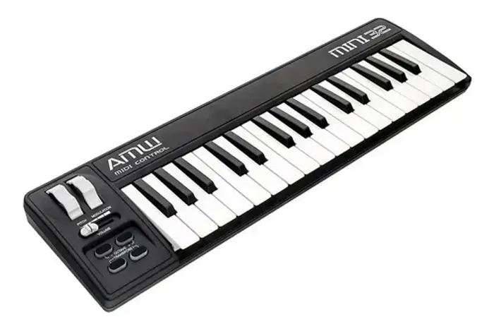 Teclado MIDI AMW Mini 32 - Praticamente Novo