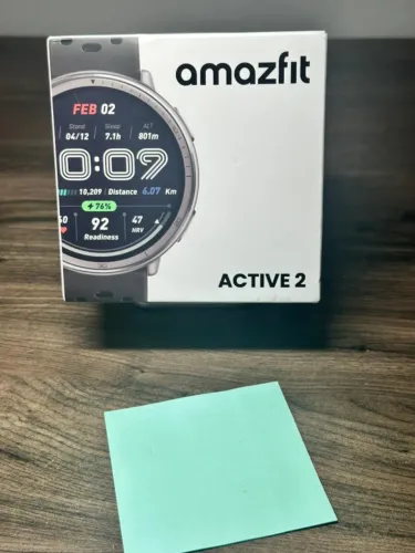 Active 2 Lacrado ! Novo Amazfit Xiaomi, para IPhone e Android, até 10 dias bateria, Preto