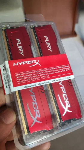 Ram Fury Hyper DDR3 16GB 2x8gb (Lacrada) R$250