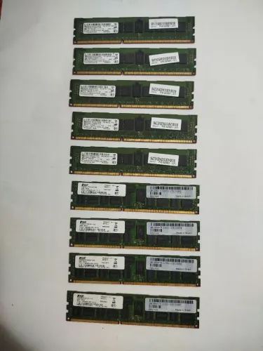 9 memórias Ram para servidores 8gb