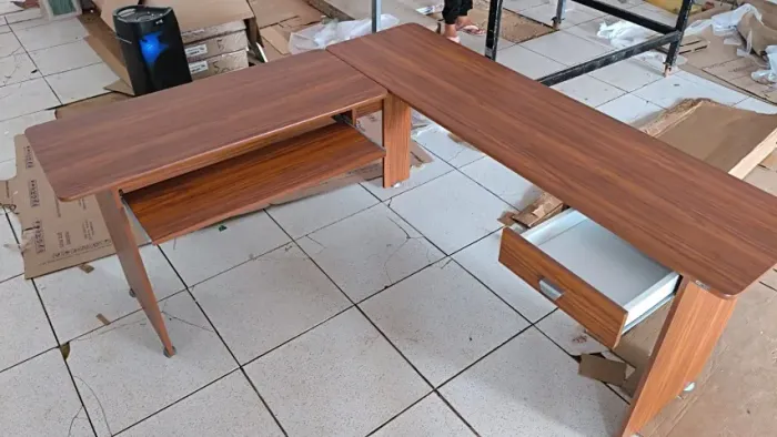 MESA L ESCRITÓRIO MDF NOVA