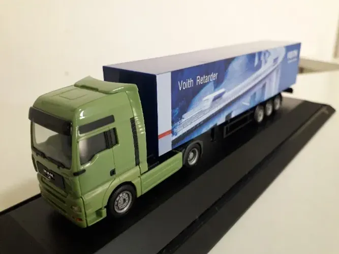 Miniatura Caminhão Man Voith 1:87