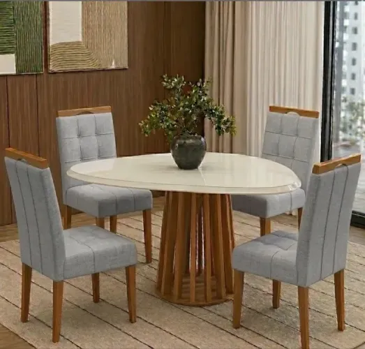 Conjunto de Jantar Belluno Orgânico 4 Lugares