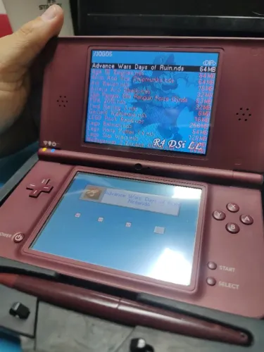 Nintendo DSi XL Completo + Case Original + 6 Jogos Originais + R4 4GB