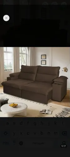 Sofa retrátil confortável