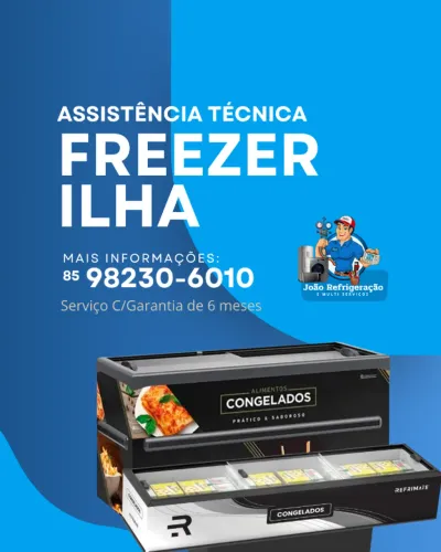 Assistência Técnica Freezer Ilha -Conserto Freezer ilha