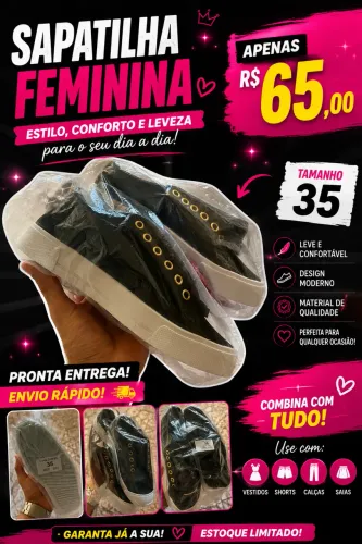 Sapatilhas feminina