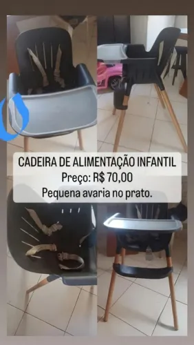 Cadeira de alimentação infantil