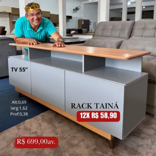 PROMOÇÃO URGENTE - Rack Tainá para TVS de até 55 POLEGADAS Disponível