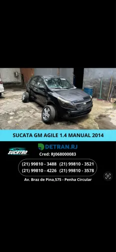 SUCATA DE CHEVROLET AGILE 1.4 manual 