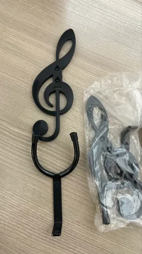 Kit 4 Suporte Violão/Guitarra Parede Baixo Clave de Sol Bk