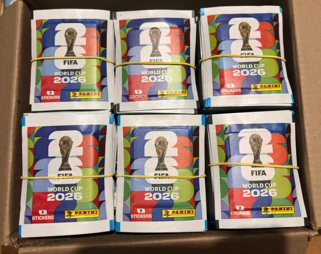 1.000 pacotes de figurinhas da copa de 2026
