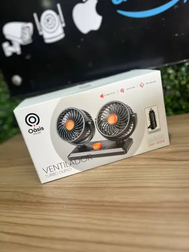 Ventilador Turbo Duplo Veicular 24V 65W Oásis OIH-6014