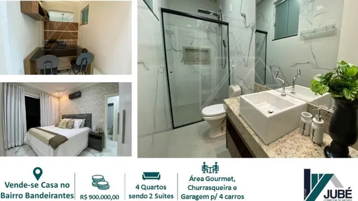 Excelente casa com piscina no Bandeirante