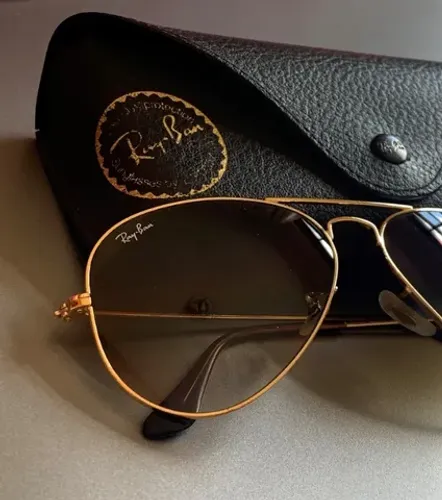 Óculos Ray-Ban Aviador RB3025L Original - Dourado