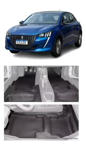 Tapete Premium De Piso Assoalho Em Courvin Peugeot 208