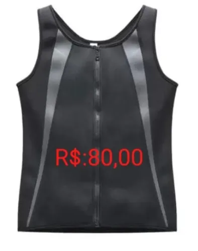Camiseta regata  Térmica  com zíper nova facilito a entrega 