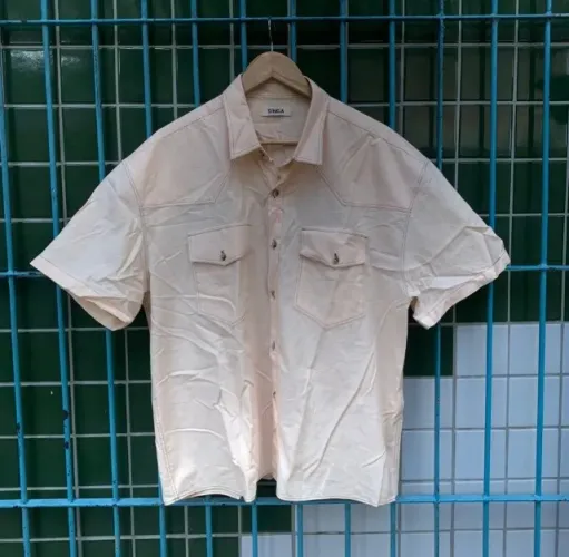 camisa singapura sertão bege - m
