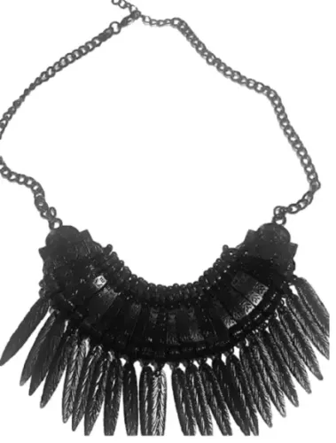 Colar turco em metal preto