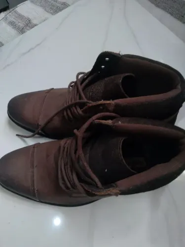 Bota Masculina Marrom Couro
