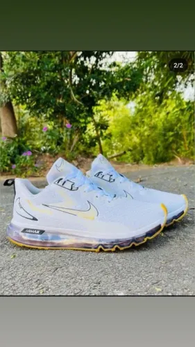 Mwga promoção Tênis nike Air Max branco ouro