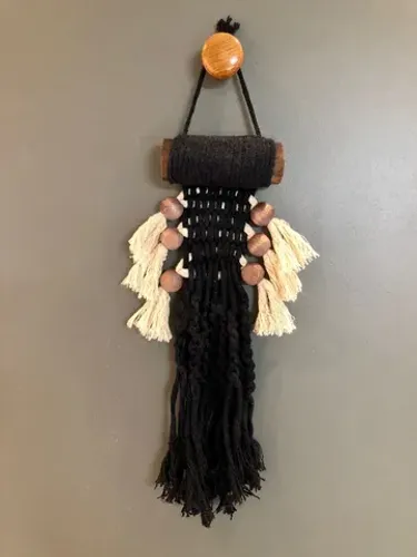 Decoração - Franja preta reta