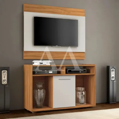 rack+ painel para casa pequena