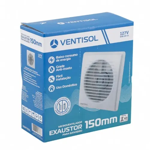 Exaustor Para Banheiro 4624 Exb 150mm Premium 127v Agratto
