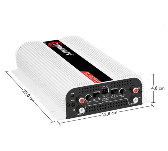 Amplificador Taramps TS 1200X4 _ 1.200 RMS 
