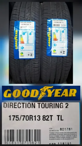 Par de Pneus Aro 13 Goodyear 175 x 70 Direction_Montagem Grátis_Aceito Cartão*