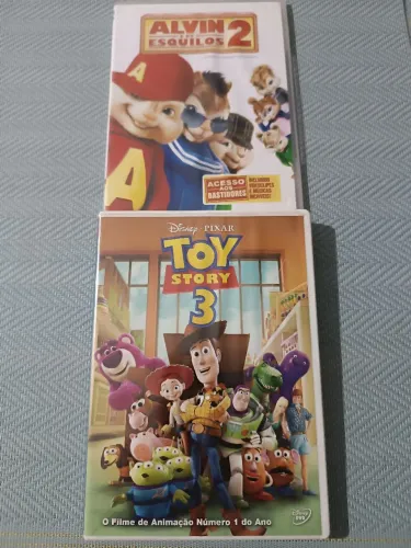 2 Dvds: Toy Story 3 e Alvin e os Esquilos 2