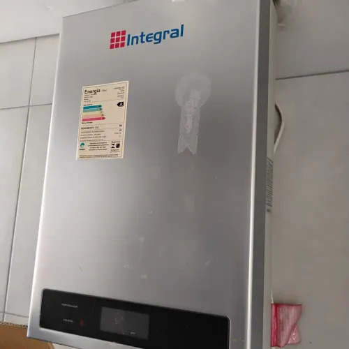 Aquecedor a gas eletrônico instalado
