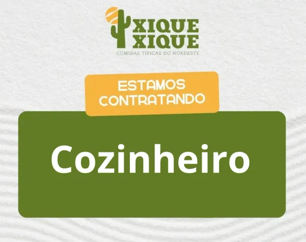 Cozinheiro com Experiência. Ganhos de até R$ 3.300,00 - Águas Claras