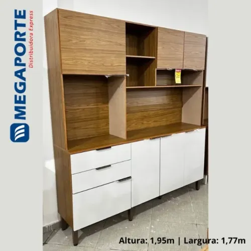 Armário de Cozinha Kit 7 Portas 2 Gavetas (Novo) Entrega Grátis! 