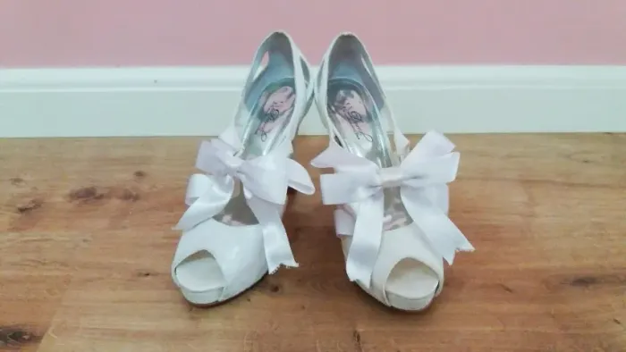Sapato branco para noiva