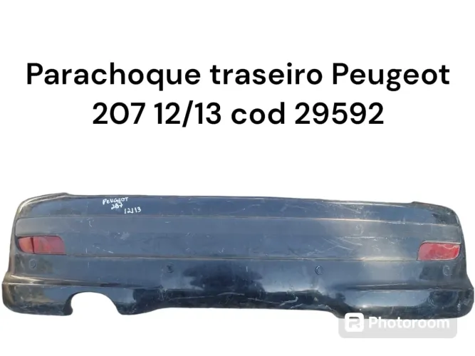 Parachoque Traseiro Peugeot 207 12/13
