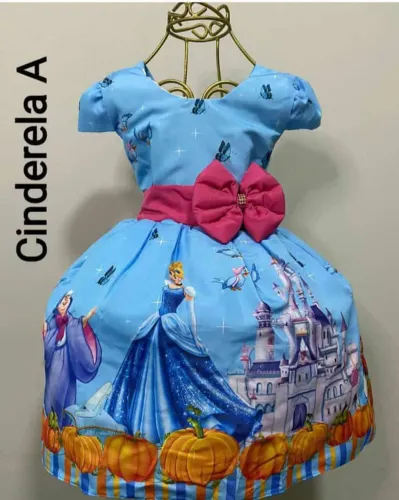 Vestido Infantil Cinderela - promoção 