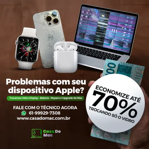 Tela para MacBook Air (M1, 2020 - A2337) - troca tela quebrada