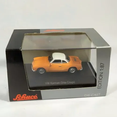SCHUCO - Miniatura do veículo VW KARMAN GHIA COUPÊ, escala 1:87 - no blister e caixa origi